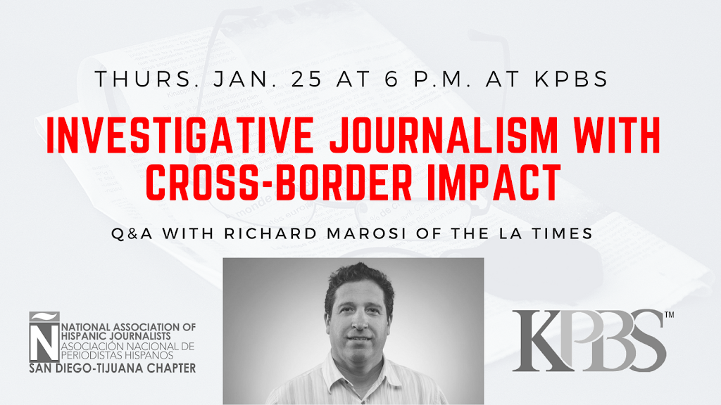 1/25 Investigative Journalism Q&A with Richard Marosi of the LA Times